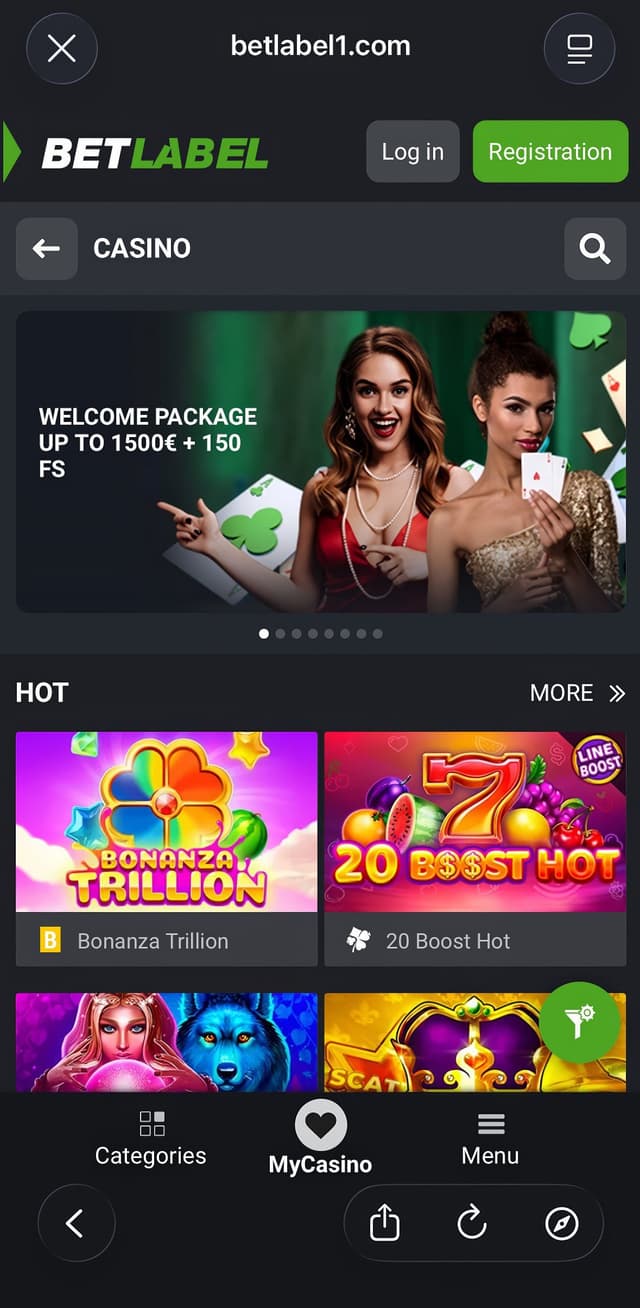 BetLabel Mobile Casino