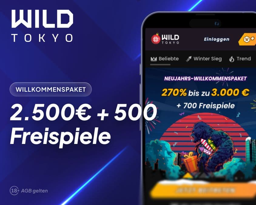 WildTokyo Casino Willkommensbonus