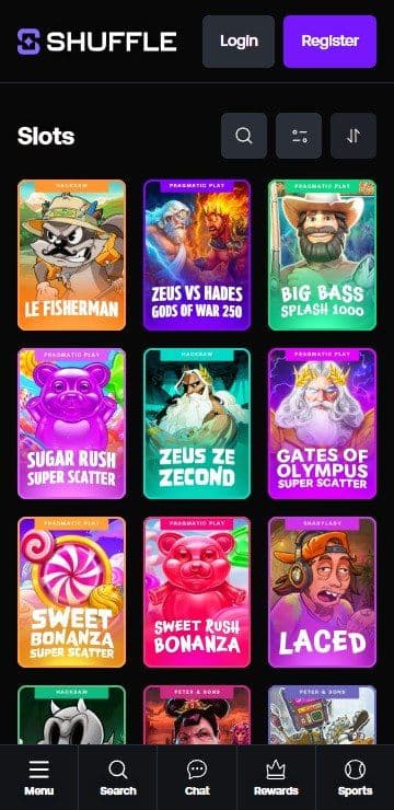 Tragamonedas de shuffle mobile