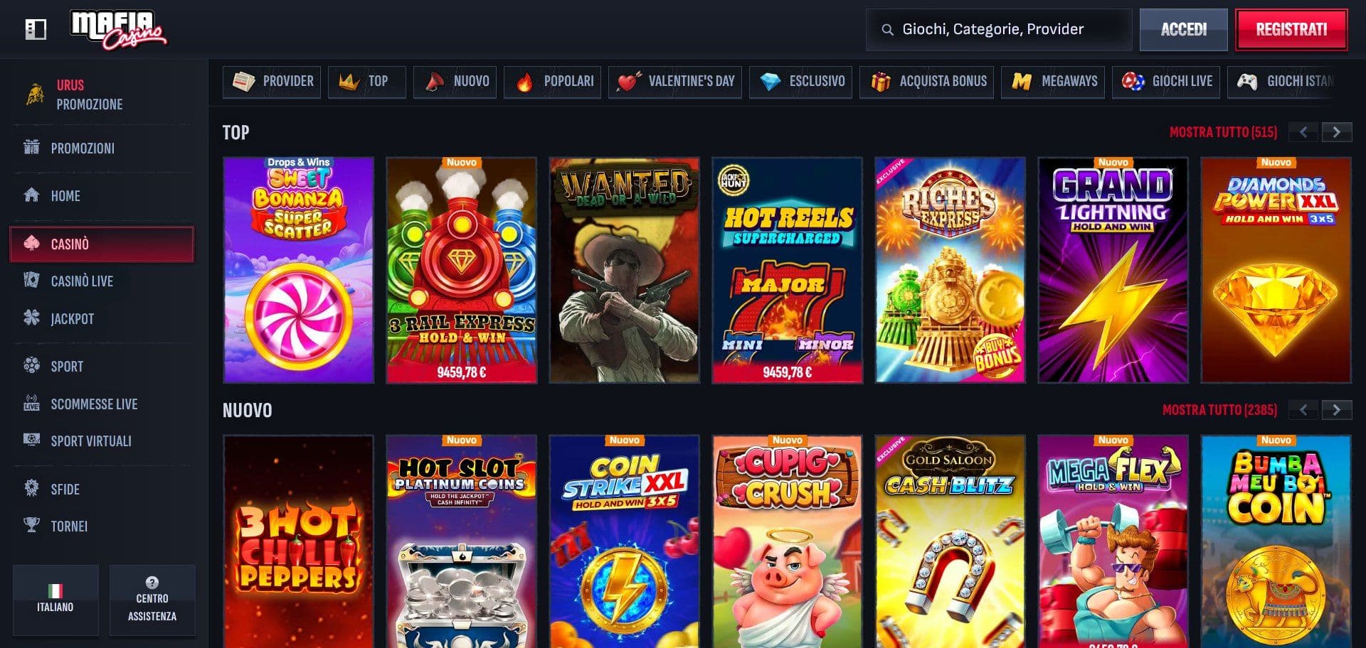 Mafia Casino Slots Desktop