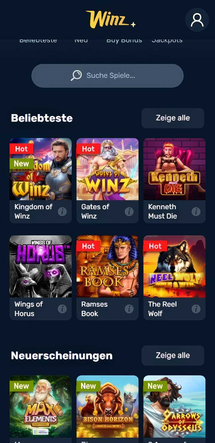 winz.io spielautomaten mobile