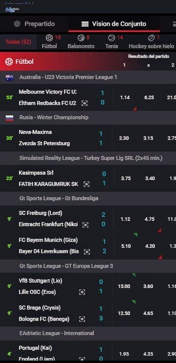 Apuestas en vivo de mystake mobile