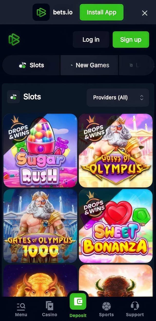 bets.io mobile slots