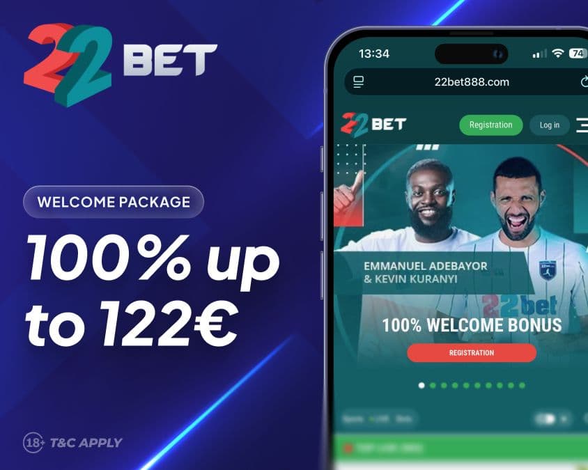 22bet sports welcome offer