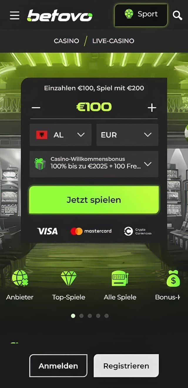 Betovo Casino Startseite Mobile