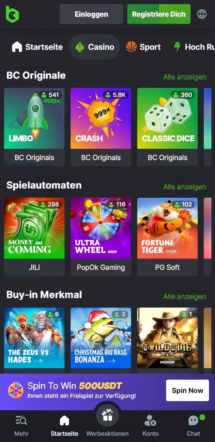 BC.game Slots Mobile