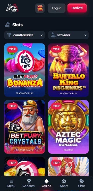 Betfury Mobile Slots