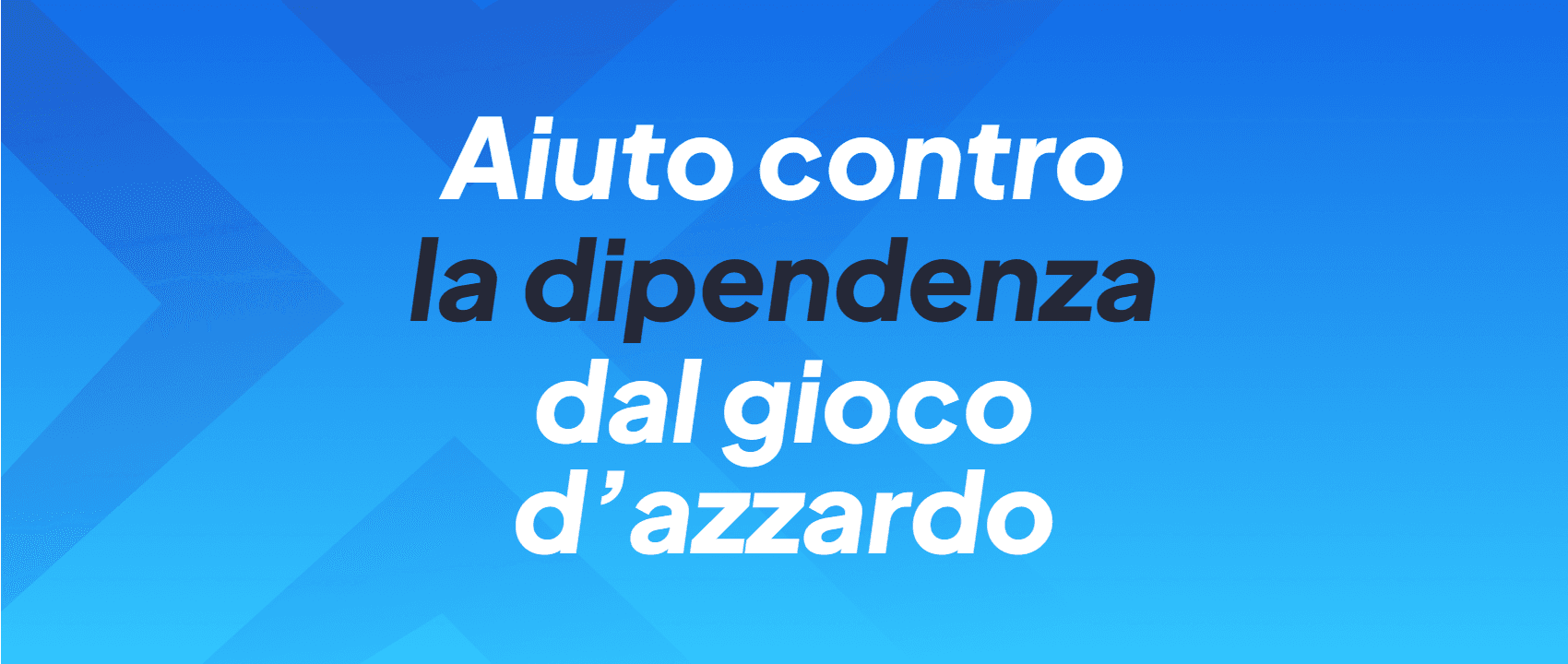 Aiuto contro la dipendenza dal gioco d’azzardo