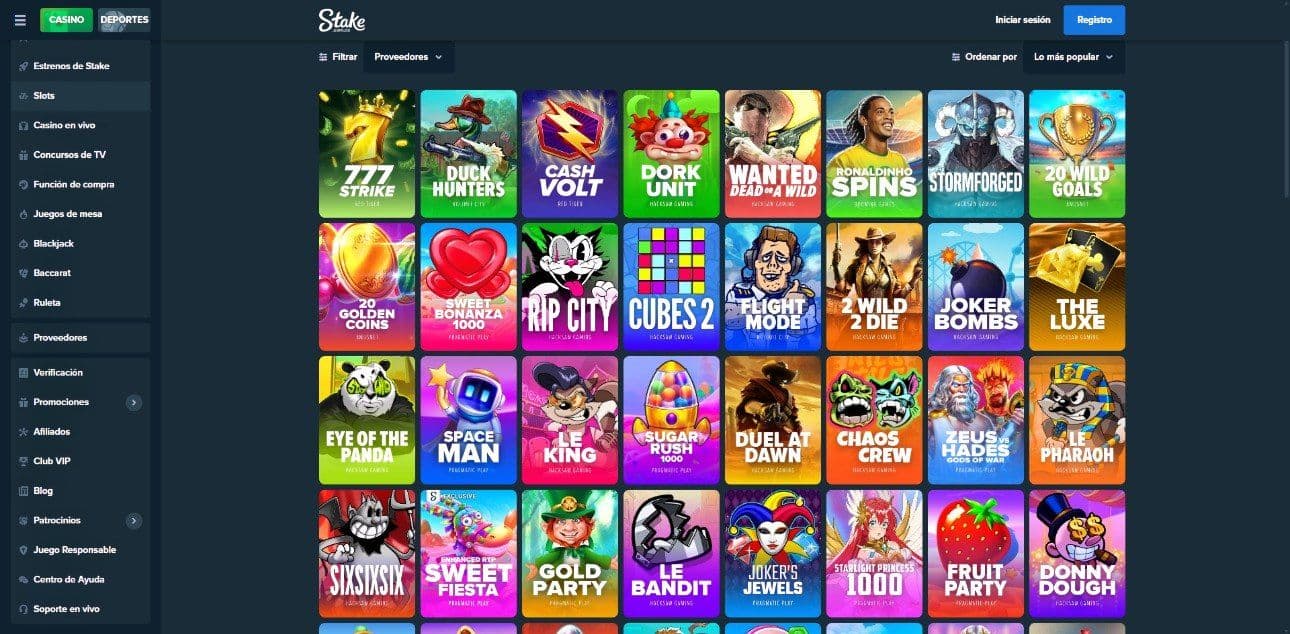 Tragamonedas de stakecom