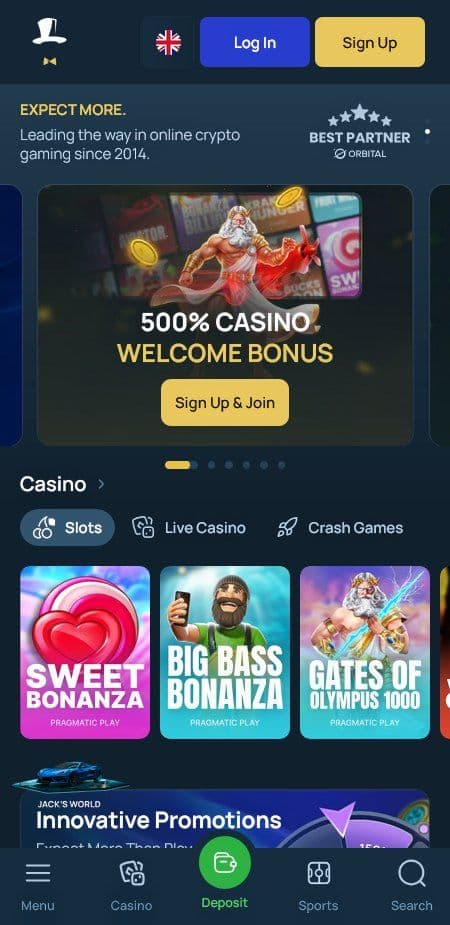 FortuneJack Casino Mobile