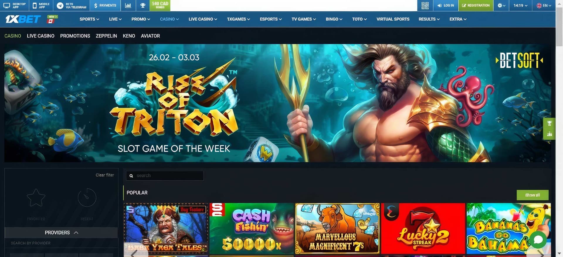 1xbet slots desktop