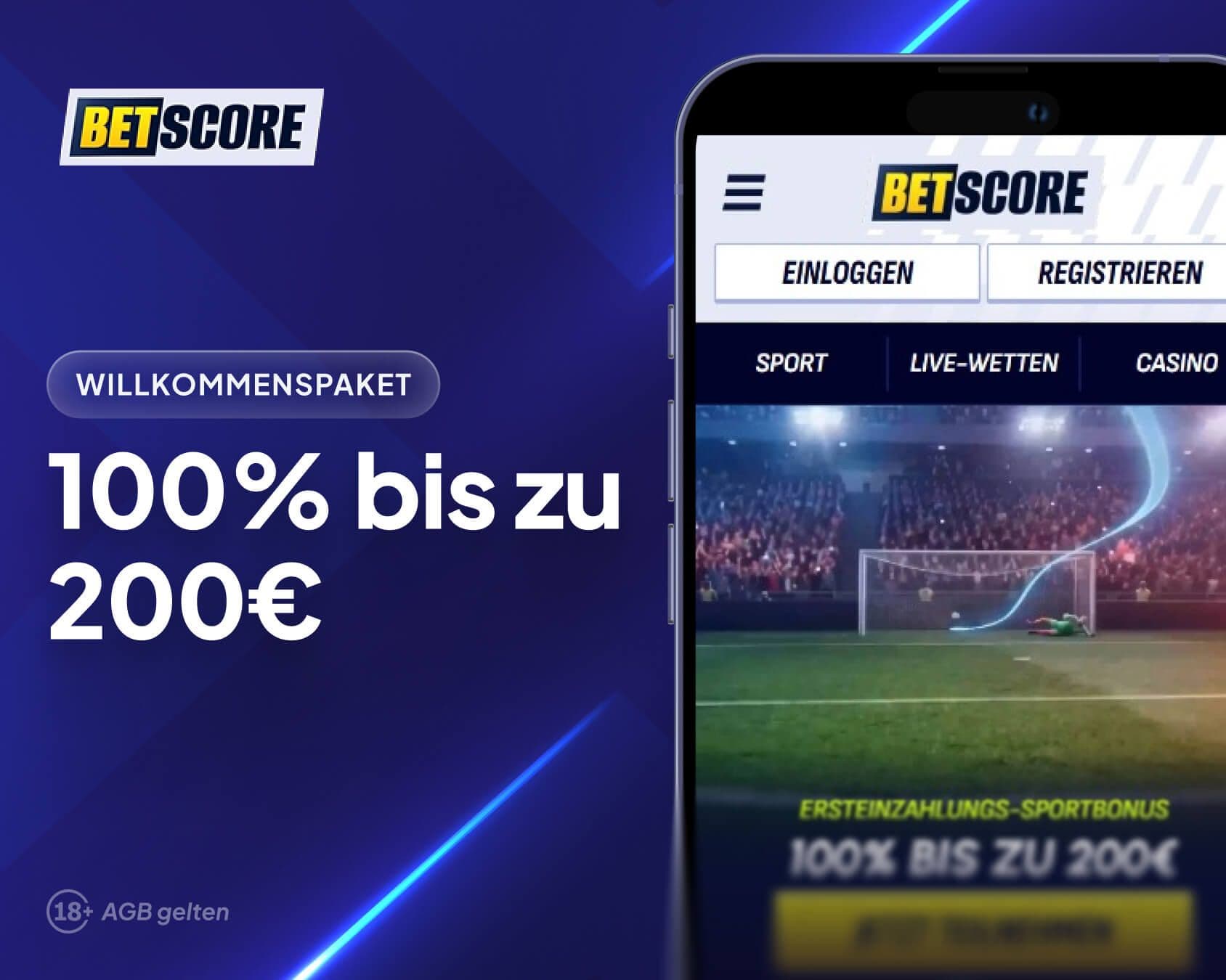 BetScore Sportwetten Willkommensbonus