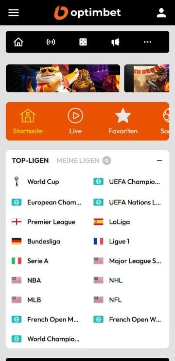 Optimbet Startseite Mobile