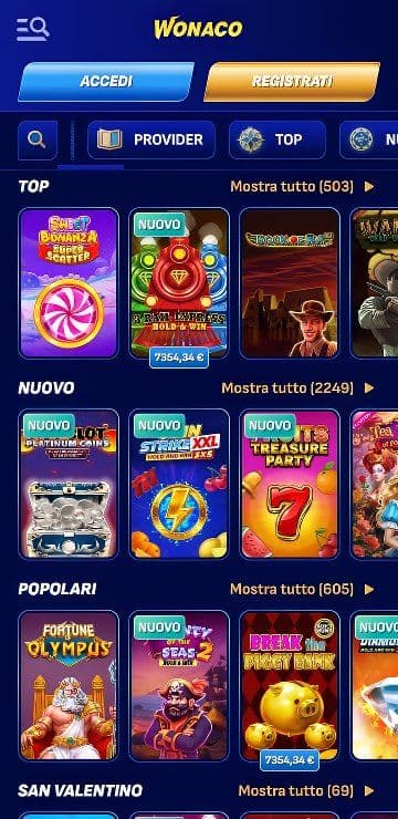 Wonaco Casino Slots Mobile