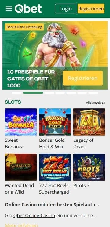 qbet homepage mobile