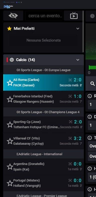 MyStake Scommesse Sportive Mobile
